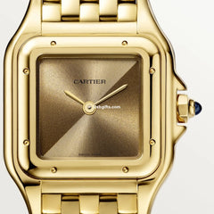 Panthère De Cartr Watch Small Model, Quartz Movement, Yellow Gold