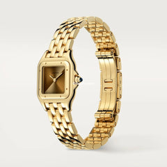 Panthère De Cartr Watch Small Model, Quartz Movement, Yellow Gold