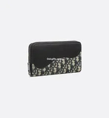 Saddle Zipped Long Wallet