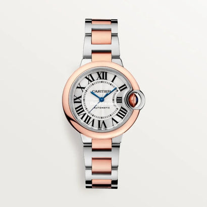 33 Mm, Movimiento Mecánico De Carga Automática, Oro Rosa, Acero