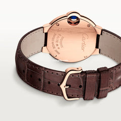 36 Mm, Movimiento De Cuarzo, Oro Rosa, Cuero