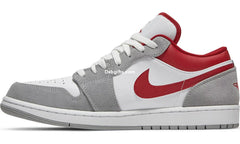 Aj 1 Low Se 'light Smoke Grey Gym Red'