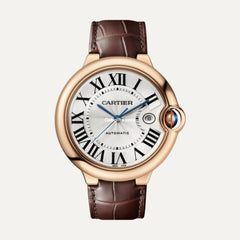 Automatic 42mm 18-karat Pink Gold And Alligator Watch, Ref. No. Crwgbb0017