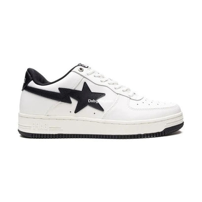 Bp White & Navy Patent Leather
