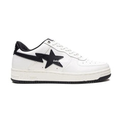 Bp White & Navy Patent Leather