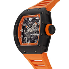 Chard Mil 030 Americas Black Carbon Orange Strap Limited Edition