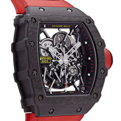 Chard Mil 35-02 Carbon Tpt Red Strap