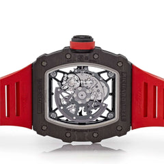Chard Mil 35-02 Carbon Tpt Red Strap