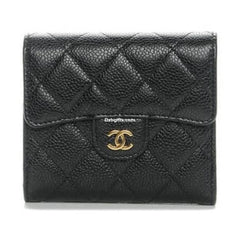 Chnel Flap Compact Wallet