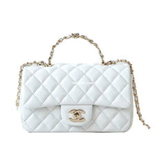 Chnel Mini Flap With Top Handle