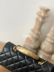 Chnel Mini Flap With Top Handle