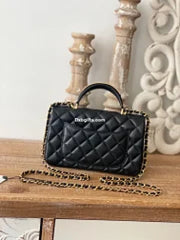 Chnel Mini Flap With Top Handle