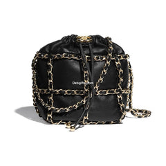 Chnel Small Drawstring Bag