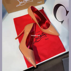 Christian Lbtn Kate Beige Pumps