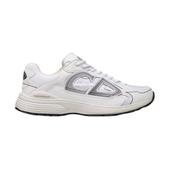 Dr B30 White Mesh And Technical Fabric Low Top Sneakers