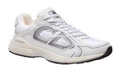 Dr B30 White Mesh And Technical Fabric Low Top Sneakers