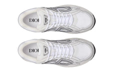 Dr B30 White Mesh And Technical Fabric Low Top Sneakers