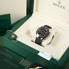 Dtn White Gold Black Dial Oysterflex Strap 116519ln-0025