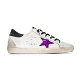 Golden Gose Superstar Leather Trainers - White/purple/black