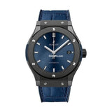 Hblot Classic Fusion Automatic Blue Dial Blue Leather Men's Watch 511.cm.7170.lr