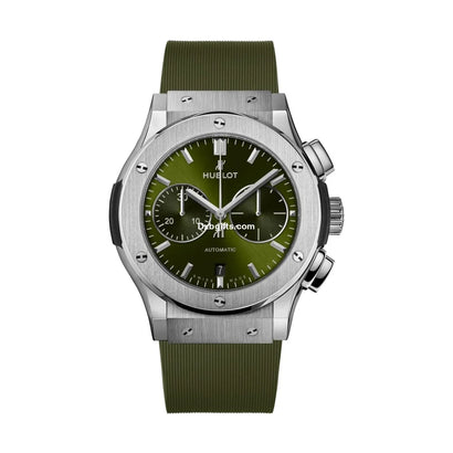 Hblot Classic Fusion Chronograph Titanium Green Men’s Watch-521.nx.8970.rx