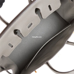 Herms Birkin 25 Gris Meyer Togo Gold Hardware