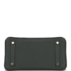 Herms Birkin 25 Vert Fonce Togo Gold Hardware
