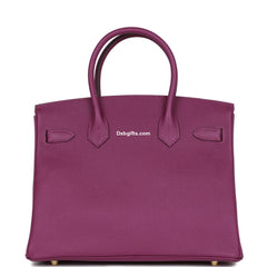 Herms Birkin 30 Anemone Epsom Gold Hardware
