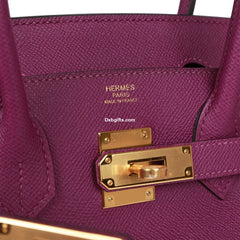 Herms Birkin 30 Anemone Epsom Gold Hardware