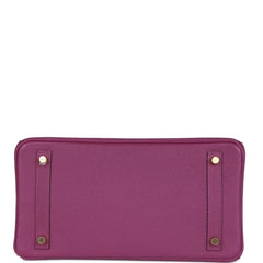 Herms Birkin 30 Anemone Epsom Gold Hardware