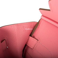 Herms Birkin 30 Rose Confetti Epsom Palladium Hardware