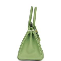 Herms Birkin 30 Vert Criquet Epsom Gold Hardware