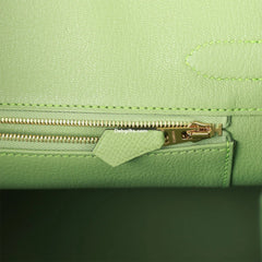 Herms Birkin 30 Vert Criquet Epsom Gold Hardware