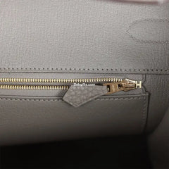 Herms Birkin 35 Gris Meyer Togo Gold Hardware
