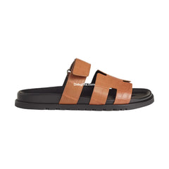 Herms Calfskin Sandals Crocodile Skin 