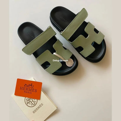 Herms Chypre Sandal Green