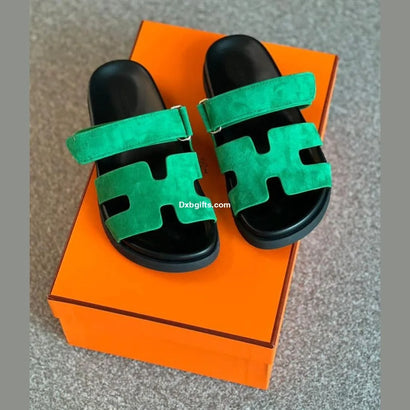 Herms Chypre Sandal Green