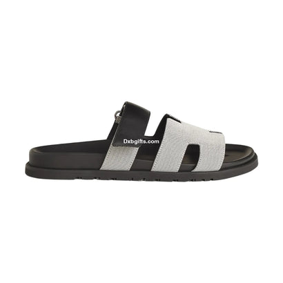 Herms Chypre Sandal "Plum / Black"