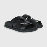 Herms Chypre Sandals Black