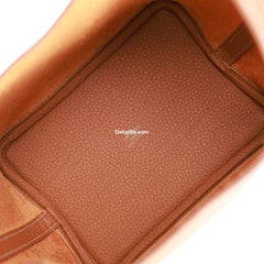 Herms Eclat Picotin Lock 18 Gold Clemence Gold Hardware