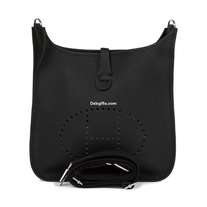 Herms Evelyne Iii Pm Black Clemence Palladium Hardware