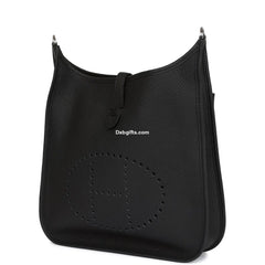 Herms Evelyne Iii Pm Black Clemence Palladium Hardware
