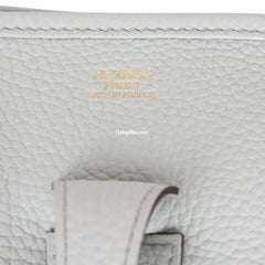 Herms Evelyne Iii Pm Bleu Pale Clemence Gold Hardware