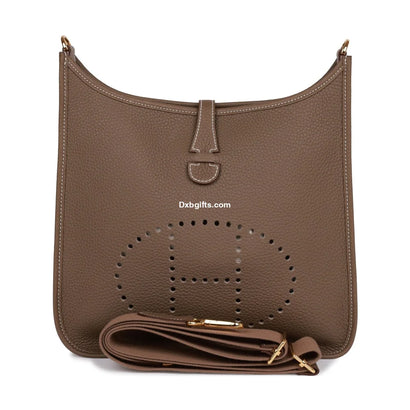 Herms Evelyne Iii Pm Etoupe Clemence Gold Hardware