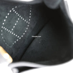 Herms Evelyne Pm Black Clemence Gold Hardware