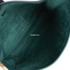 Herms Evelyne Pm Vert Cypress Clemence Gold Hardware