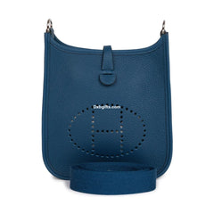 Herms Evelyne Tpm Bag Deep Blue Maurice Palladium Hardware