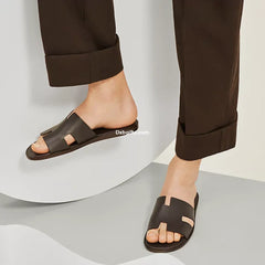 Herms Izmir Sandal Brown