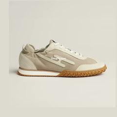 Herms Jet Sneakers Beige Esquisse / Glaise