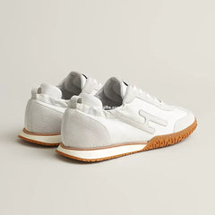 Herms Jet Sneakers White